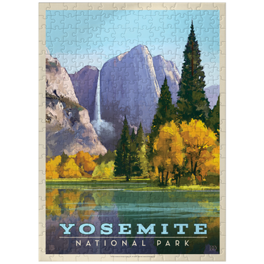 puzzleplate Yosemite National Park: Golden Vista, Vintage Poster 300 Jigsaw Puzzle