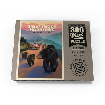 Great Smoky Mountains National Park: Bear Jam, Vintage Poster 300 Jigsaw Puzzle box view3