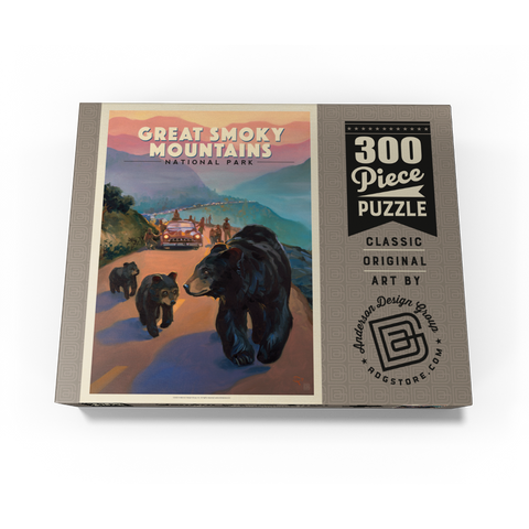Great Smoky Mountains National Park: Bear Jam, Vintage Poster 300 Jigsaw Puzzle box view3