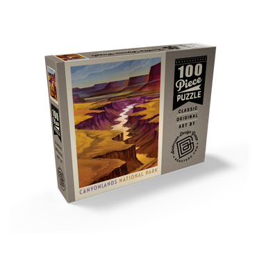 Canyonlands National Park: River View, Vintage Poster 100 Jigsaw Puzzle box view2