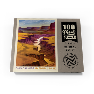 Canyonlands National Park: River View, Vintage Poster 100 Jigsaw Puzzle box view3