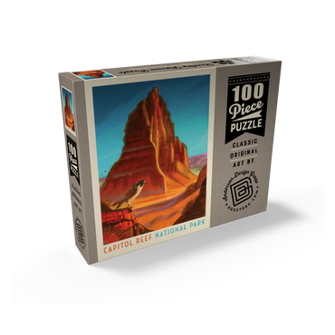 Capitol Reef National Park: Falcon Roost, Vintage Poster 100 Jigsaw Puzzle box view2