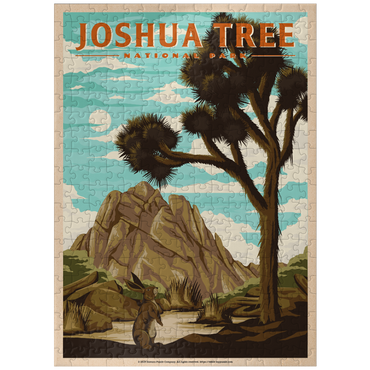puzzleplate Joshua Tree National Park - Where Trees Thrive in the Desert, Vintage Travel Poster 300 Jigsaw Puzzle
