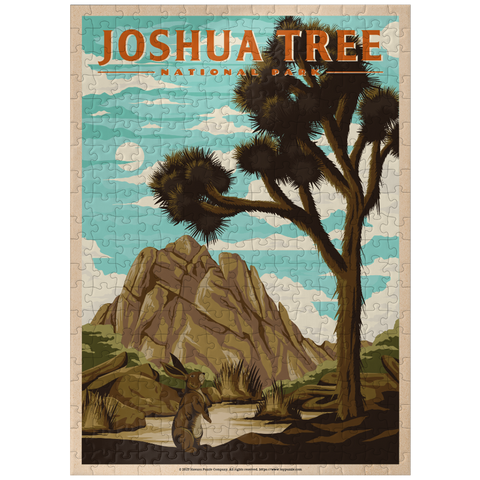 puzzleplate Joshua Tree National Park - Where Trees Thrive in the Desert, Vintage Travel Poster 300 Jigsaw Puzzle