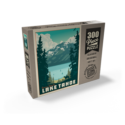 Lake Tahoe: Tahoe Summer, Vintage Poster 300 Jigsaw Puzzle box view2