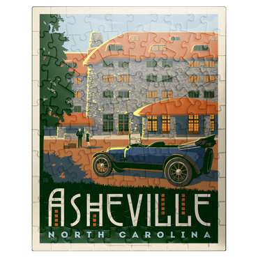 puzzleplate Asheville: North Carolina, Vintage Poster 100 Jigsaw Puzzle