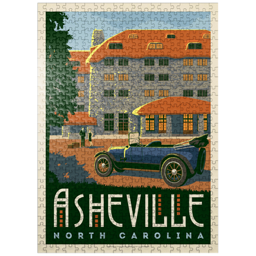 puzzleplate Asheville: North Carolina, Vintage Poster 500 Jigsaw Puzzle