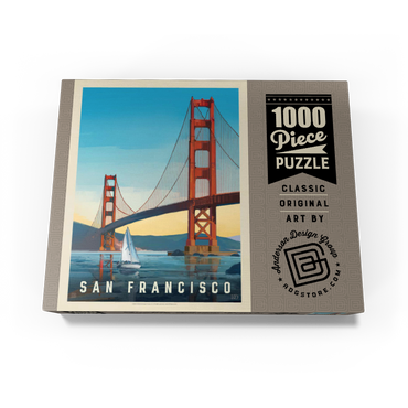San Francisco: Under The Golden Gate, Vintage Poster 1000 Jigsaw Puzzle box view3