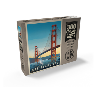 San Francisco: Under The Golden Gate, Vintage Poster 300 Jigsaw Puzzle box view2