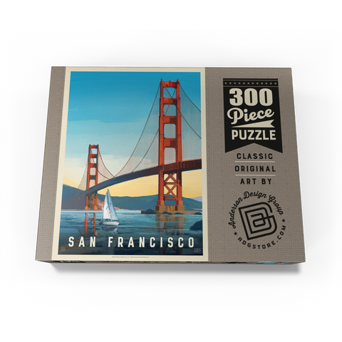 San Francisco: Under The Golden Gate, Vintage Poster 300 Jigsaw Puzzle box view3