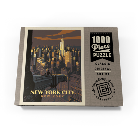 New York City: Eagle's View, Vintage Poster 1000 Jigsaw Puzzle box view3