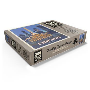 Chicago, IL: Fountain Of Light, Vintage Poster 300 Jigsaw Puzzle box view1