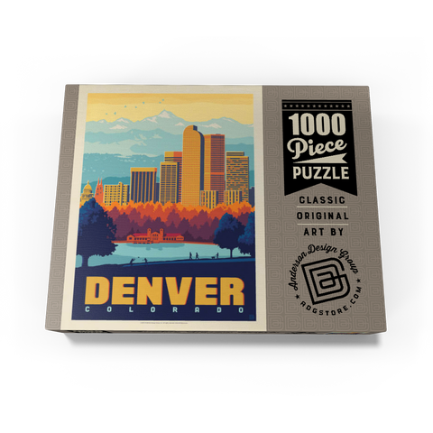 Denver, Colorado: City Park, Vintage Poster 1000 Jigsaw Puzzle box view3
