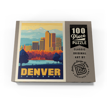 Denver, Colorado: City Park, Vintage Poster 100 Jigsaw Puzzle box view3