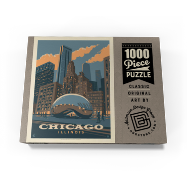 Chicago, IL: Magic Bean, Vintage Poster 1000 Jigsaw Puzzle box view3