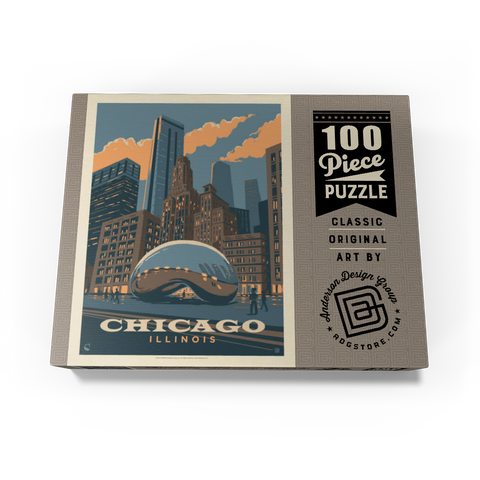 Chicago, IL: Magic Bean, Vintage Poster 100 Jigsaw Puzzle box view3