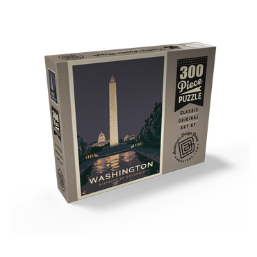 Washington DC: Reflections Of Freedom, Vintage Poster 300 Jigsaw Puzzle box view2