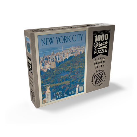 New York City: Enjoy Central Park, Vintage Poster 1000 Jigsaw Puzzle box view2