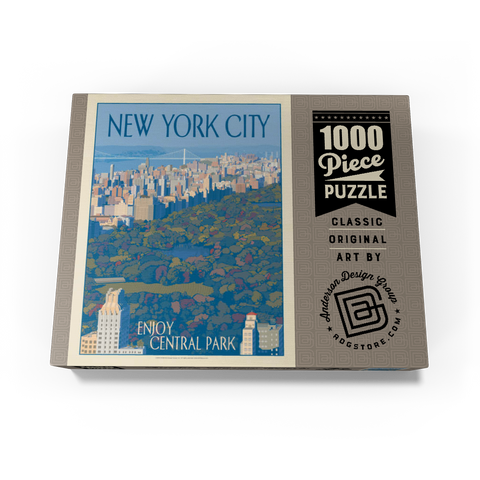 New York City: Enjoy Central Park, Vintage Poster 1000 Jigsaw Puzzle box view3