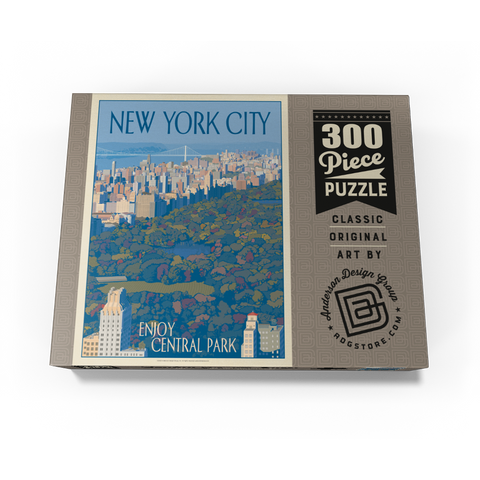 New York City: Enjoy Central Park, Vintage Poster 300 Jigsaw Puzzle box view3