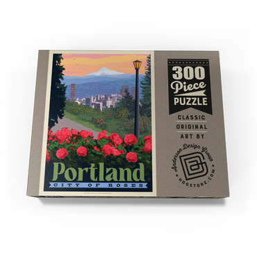 Portland, Oregon: City Of Roses, Vintage Poster 300 Jigsaw Puzzle box view3