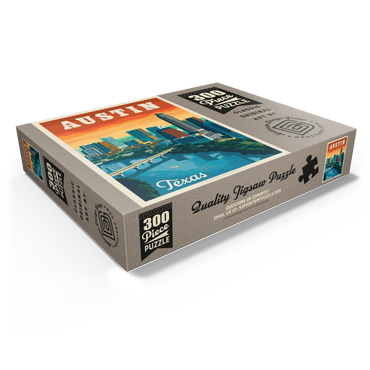 Austin, Texas: Skyline, Vintage Poster 300 Jigsaw Puzzle box view1