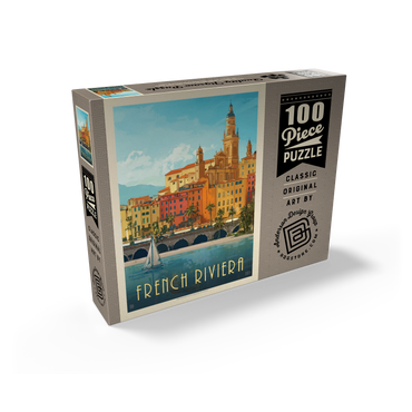 France: French Riviera, Vintage Poster 100 Jigsaw Puzzle box view2