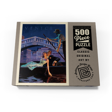 Italy: An Evening in Venice, Vintage Poster 500 Jigsaw Puzzle box view3