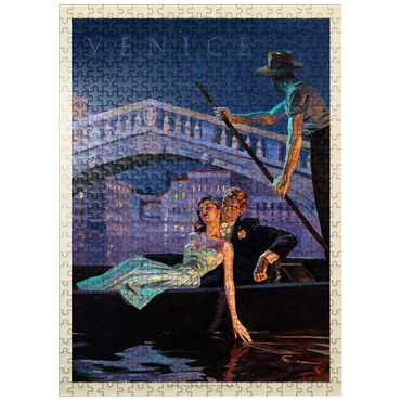 puzzleplate Italy: An Evening in Venice, Vintage Poster 500 Jigsaw Puzzle