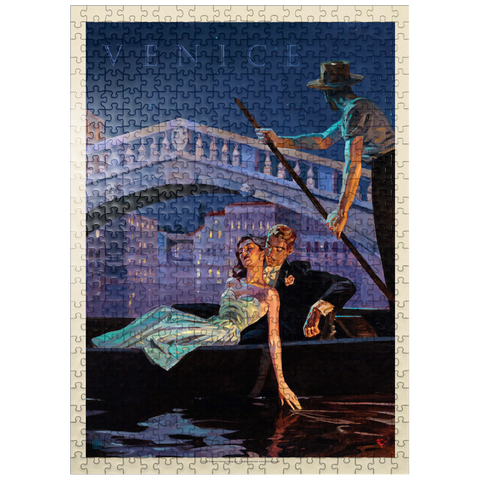puzzleplate Italy: An Evening in Venice, Vintage Poster 500 Jigsaw Puzzle