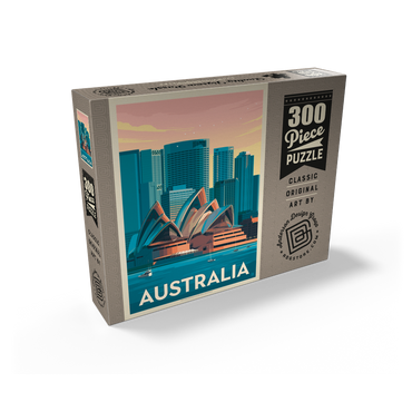 Australia: Sydney Skyline, Vintage Poster 300 Jigsaw Puzzle box view2