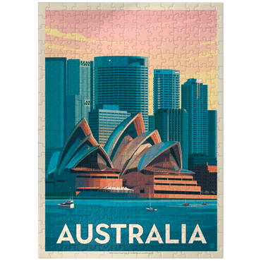 puzzleplate Australia: Sydney Skyline, Vintage Poster 300 Jigsaw Puzzle