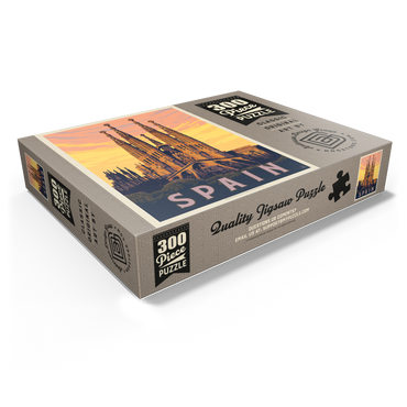 Spain: Familia Sagrada, Vintage Poster 300 Jigsaw Puzzle box view1