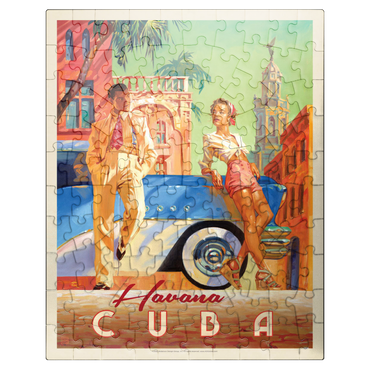 puzzleplate Cuba: Havana Shade, Vintage Poster 100 Jigsaw Puzzle
