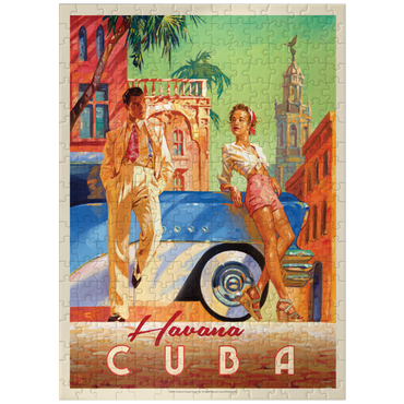 puzzleplate Cuba: Havana Shade, Vintage Poster 300 Jigsaw Puzzle