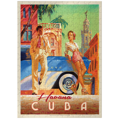 puzzleplate Cuba: Havana Shade, Vintage Poster 300 Jigsaw Puzzle