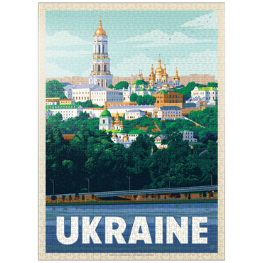 puzzleplate Ukraine: Kiev, Vintage Poster 1000 Jigsaw Puzzle