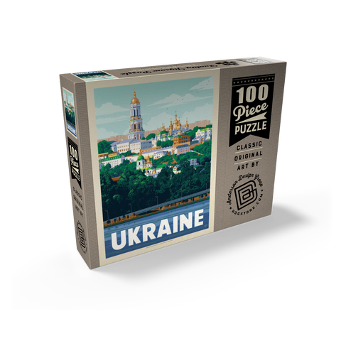 Ukraine: Kiev, Vintage Poster 100 Jigsaw Puzzle box view2