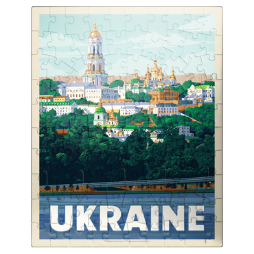 puzzleplate Ukraine: Kiev, Vintage Poster 100 Jigsaw Puzzle