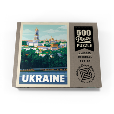 Ukraine: Kiev, Vintage Poster 500 Jigsaw Puzzle box view3
