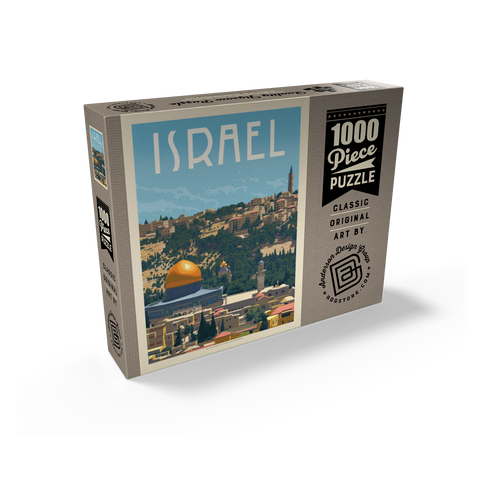 Israel: Jerusalem, The Old City, Vintage Poster 1000 Jigsaw Puzzle box view2
