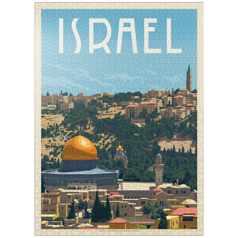 puzzleplate Israel: Jerusalem, The Old City, Vintage Poster 1000 Jigsaw Puzzle