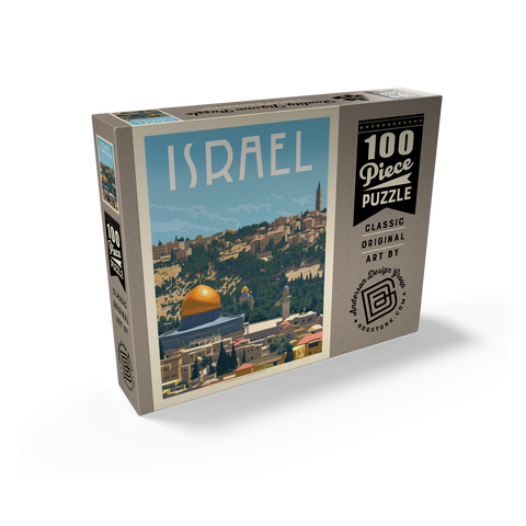 Israel: Jerusalem, The Old City, Vintage Poster 100 Jigsaw Puzzle box view2