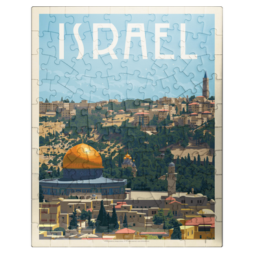 puzzleplate Israel: Jerusalem, The Old City, Vintage Poster 100 Jigsaw Puzzle