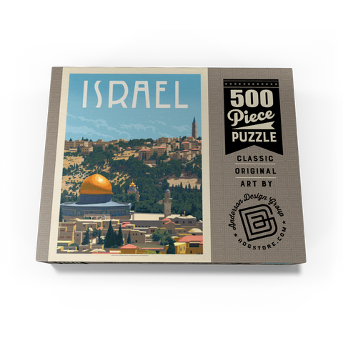 Israel: Jerusalem, The Old City, Vintage Poster 500 Jigsaw Puzzle box view3