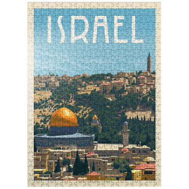 puzzleplate Israel: Jerusalem, The Old City, Vintage Poster 500 Jigsaw Puzzle