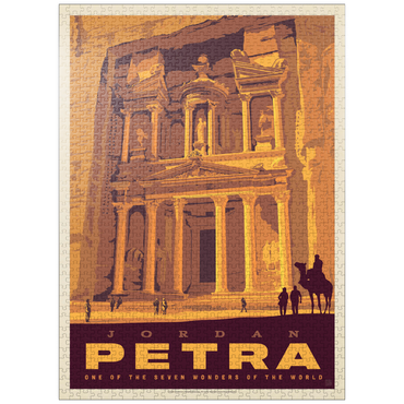 puzzleplate Jordan: Petra, Vintage Poster 1000 Jigsaw Puzzle