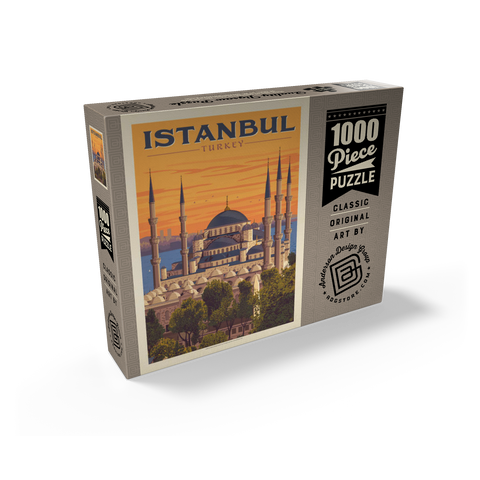 Turkey: Istanbul, Vintage Poster 1000 Jigsaw Puzzle box view2