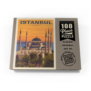 Turkey: Istanbul, Vintage Poster 100 Jigsaw Puzzle box view3