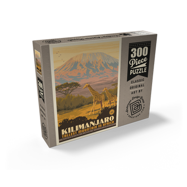 Kilimanjaro: Tallest Mountain in Africa, Vintage Poster 300 Jigsaw Puzzle box view2